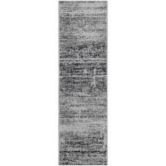 Premium Machine Washable Mayfield AMF747 Black 2'3" x 7'6" Runner Rug