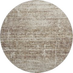 Premium Machine Washable Mayfield AMF747 Brown 8' x 8' Round Rug