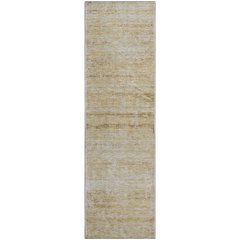Premium Machine Washable Mayfield AMF747 Gold 2'3" x 7'6" Runner Rug