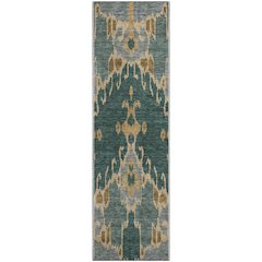 Premium Machine Washable Mayfield AMF748 Cactus 2'3" x 7'6" Runner Rug