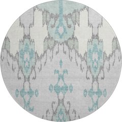 Premium Machine Washable Mayfield AMF748 Mint 8' x 8' Round Rug