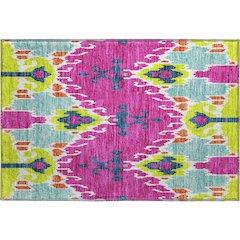 Premium Machine Washable Mayfield AMF748 Pink 1'8" x 2'6" Rug