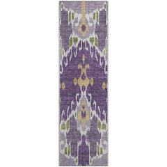 Premium Machine Washable Mayfield AMF748 Purple 2'3" x 7'6" Runner Rug
