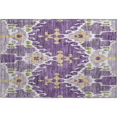 Premium Machine Washable Mayfield AMF748 Purple 1'8" x 2'6" Rug