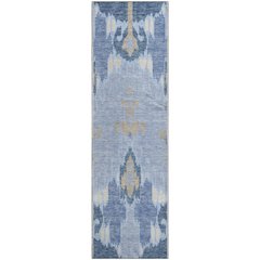 Premium Machine Washable Mayfield AMF748 Sky 2'3" x 7'6" Runner Rug