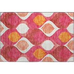 Premium Machine Washable Mayfield AMF749 Pink 1'8" x 2'6" Rug