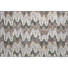 Premium Machine Washable Mayfield AMF750 Charcoal 1'8" x 2'6" Rug