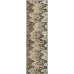 Premium Machine Washable Mayfield AMF750 Chocolate 2'3" x 7'6" Runner Rug