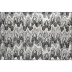 Premium Machine Washable Mayfield AMF750 Gray 1'8" x 2'6" Rug
