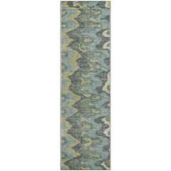 Premium Machine Washable Mayfield AMF750 Sage 2'3" x 7'6" Runner Rug