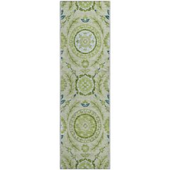 Premium Machine Washable Mayfield AMF751 Aloe 2'3" x 7'6" Runner Rug