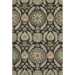 Premium Machine Washable Mayfield AMF751 Black 2'6" x 3'10" Rug