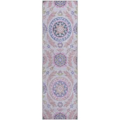 Premium Machine Washable Mayfield AMF751 Blush 2'3" x 7'6" Runner Rug