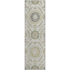 Premium Machine Washable Mayfield AMF751 Ivory 2'3" x 7'6" Runner Rug