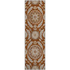 Premium Machine Washable Mayfield AMF751 Paprika 2'3" x 7'6" Runner Rug