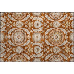 Premium Machine Washable Mayfield AMF751 Paprika 1'8" x 2'6" Rug