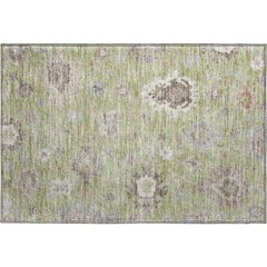 Premium Machine Washable Mayfield AMF753 Aloe 1'8" x 2'6" Rug