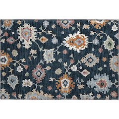 Premium Machine Washable Mayfield AMF753 Black 1'8" x 2'6" Rug