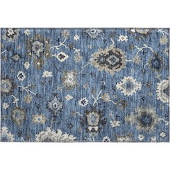 Premium Machine Washable Mayfield AMF753 Blue 1'8" x 2'6" Rug