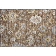 Premium Machine Washable Mayfield AMF753 Chocolate 1'8" x 2'6" Rug