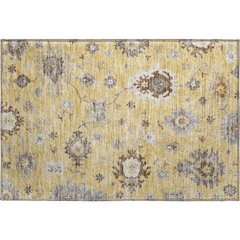 Premium Machine Washable Mayfield AMF753 Gold 1'8" x 2'6" Rug