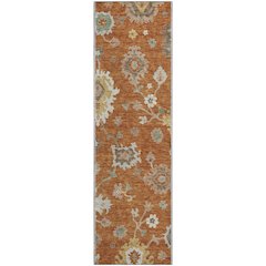 Premium Machine Washable Mayfield AMF753 Paprika 2'3" x 7'6" Runner Rug