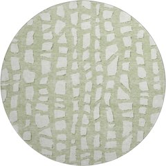 Premium Machine Washable Mayfield AMF754 Aloe 8' x 8' Round Rug