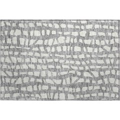 Premium Machine Washable Mayfield AMF754 Gray 1'8" x 2'6" Rug