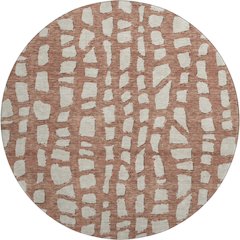 Premium Machine Washable Mayfield AMF754 Paprika 8' x 8' Round Rug