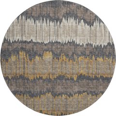 Premium Machine Washable Mayfield AMF755 Fudge 8' x 8' Round Rug