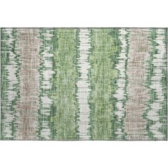 Premium Machine Washable Mayfield AMF755 Green 1'8" x 2'6" Rug