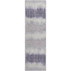 Premium Machine Washable Mayfield AMF755 Lavender 2'3" x 7'6" Runner Rug