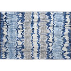 Premium Machine Washable Mayfield AMF755 Navy 1'8" x 2'6" Rug