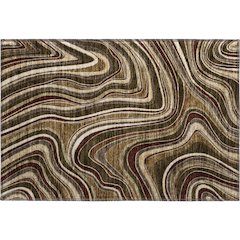 Premium Machine Washable Mayfield AMF756 Fudge 1'8" x 2'6" Rug