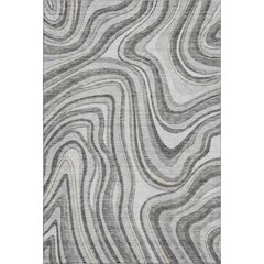 Premium Machine Washable Mayfield AMF756 Gray 2'6" x 3'10" Rug