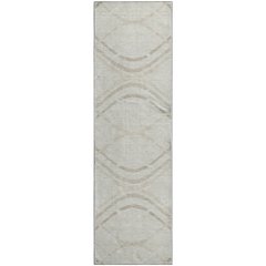 Premium Machine Washable Mayfield AMF757 Ivory 2'3" x 7'6" Runner Rug