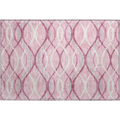 Premium Machine Washable Mayfield AMF757 Pink 1'8" x 2'6" Rug