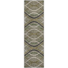 Premium Machine Washable Mayfield AMF757 Taupe 2'3" x 7'6" Runner Rug