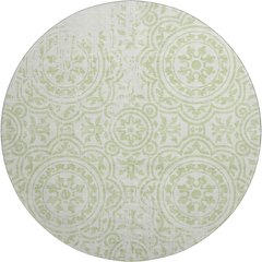 Premium Machine Washable Mayfield AMF758 Aloe 8' x 8' Round Rug