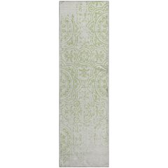 Premium Machine Washable Mayfield AMF758 Aloe 2'3" x 7'6" Runner Rug