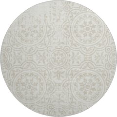 Premium Machine Washable Mayfield AMF758 Ivory 8' x 8' Round Rug