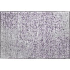 Premium Machine Washable Mayfield AMF758 Lavender 1'8" x 2'6" Rug
