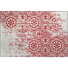 Premium Machine Washable Mayfield AMF758 Red 1'8" x 2'6" Rug