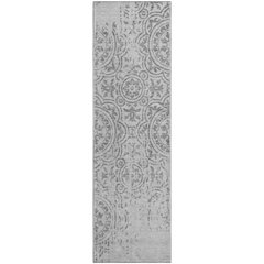 Premium Machine Washable Mayfield AMF758 Silver 2'3" x 7'6" Runner Rug