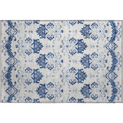 Premium Machine Washable Mayfield AMF759 Navy 1'8" x 2'6" Rug
