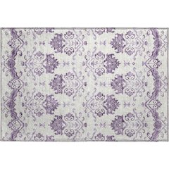 Premium Machine Washable Mayfield AMF759 Purple 1'8" x 2'6" Rug