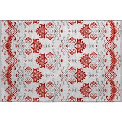 Premium Machine Washable Mayfield AMF759 Red 1'8" x 2'6" Rug