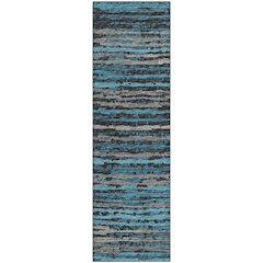 Premium Machine Washable Mayfield  Peacock 2'3" x 7'6" Runner Rug