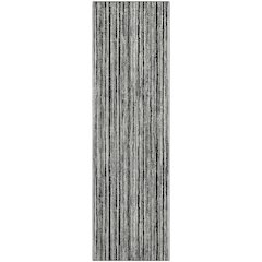 Premium Machine Washable Mayfield AMF760 Black 2'3" x 7'6" Runner Rug