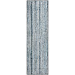 Premium Machine Washable Mayfield AMF760 Blue 2'3" x 7'6" Runner Rug